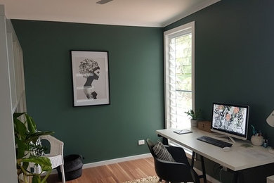This is an example of a modern home office in Wollongong.