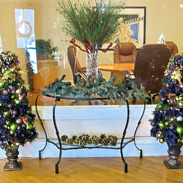 Office Space Waiting Area Holiday Decor