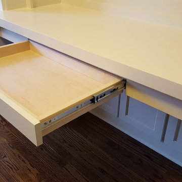 Office Storage Built-ins with Desk