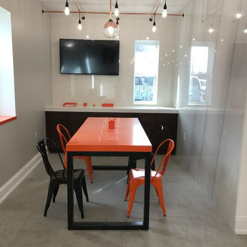 Office Table & Porcelain Walls with Countertops