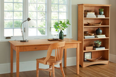 Inspiration for a timeless home office remodel in Portland