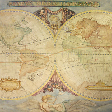 Old World Ceiling Maps