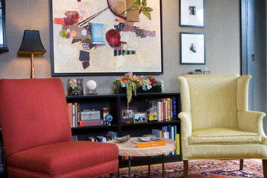 ソルトレイクシティにあるコンテンポラリースタイルのおしゃれなホームオフィス・書斎の写真