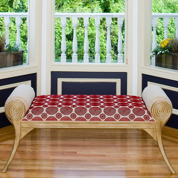 Pacific Heights Pop - Custom bench by Kimball Starr Interior Design
