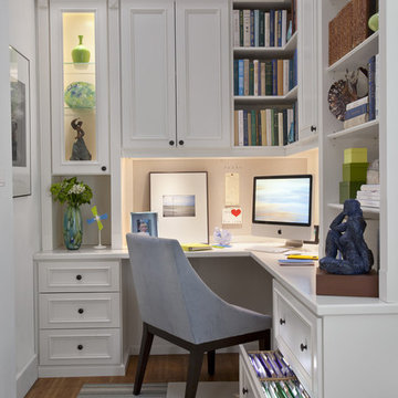 Painted Maple Corner Office - Armonk, NY
