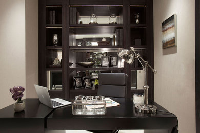 Design ideas for a contemporary home office in Other.