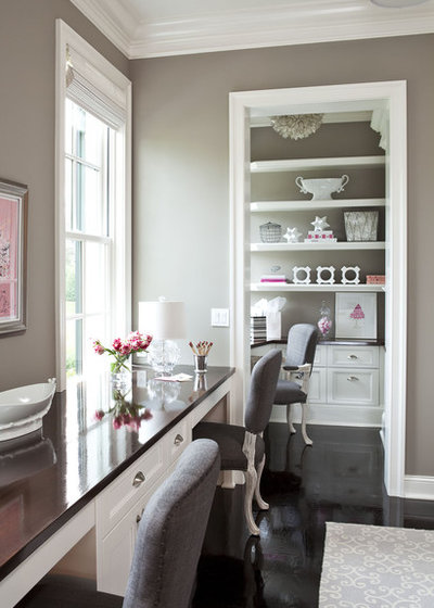 Traditional Home Office by O’Hara Interiors