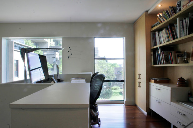 Contemporary Home Office by Esther Hershcovich