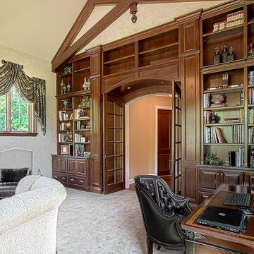 Plano Traditional Home Library Renovation