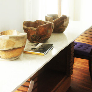 Inspiration for a contemporary home office remodel in Houston