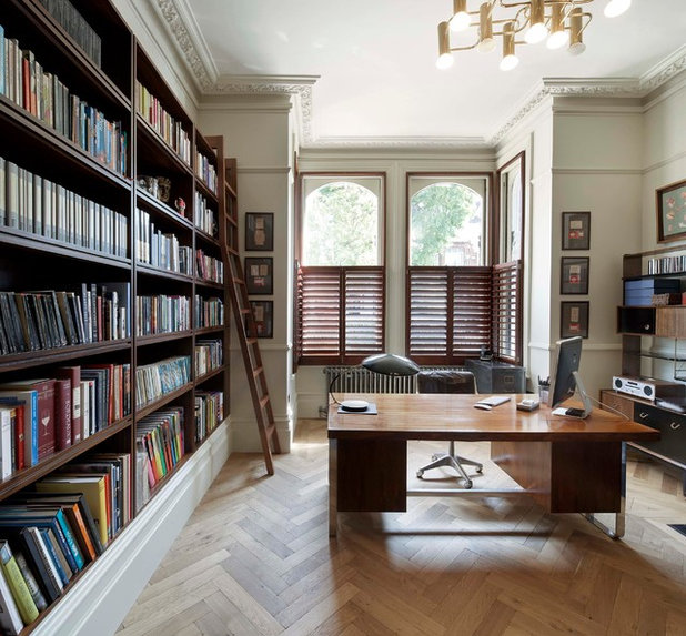 Transitional Home Office by Found Associates