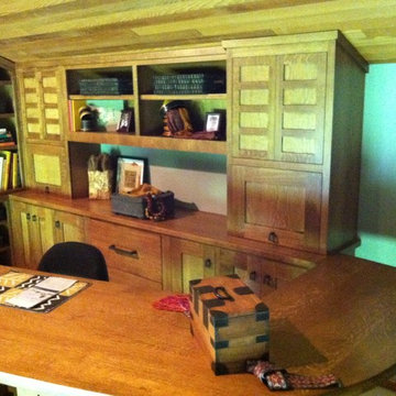 Quarter Sawn White Oak Custom Built Desk/Office