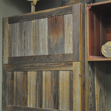 reclaimed barn wood office