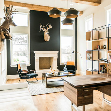 Rustic Contemporary Living Room
