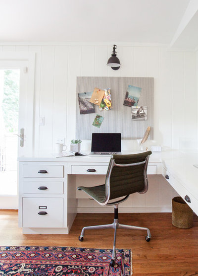 Eclectic Home Office by Amber Interiors
