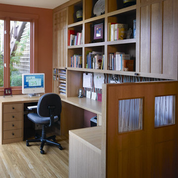San Francisco Custom Home Office and Storage Cabinet