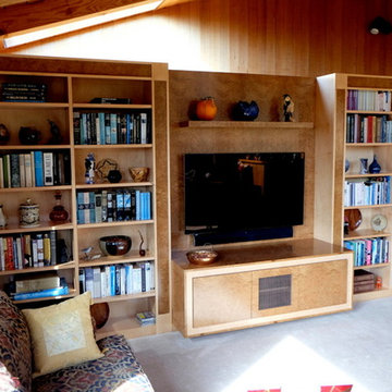 Sea Ranch Living Room Bookcase and Entertainment Wall