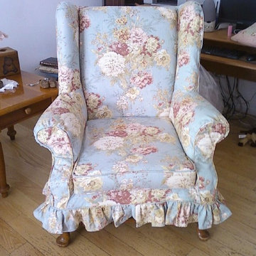Shabby Chic Floral Wingback