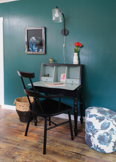 Eclectic Home Office by Sarah Phipps Design