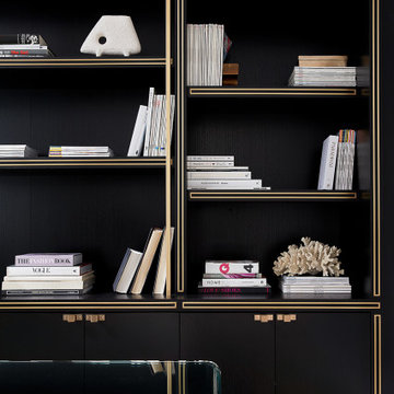 Sleek, Modern Home with Brass & Quartz Accents