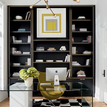 Sleek, Modern Home with Brass & Quartz Accents