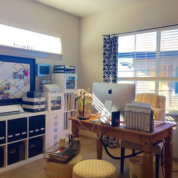 Small Organized Home Office Space