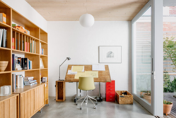 Contemporary Home Office & Library by Topology Studio