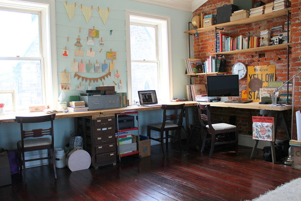 Shabby-chic Style Home Office by Sara Bates