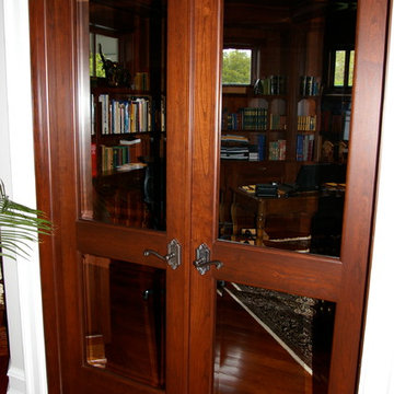 Stained Cherry French Doors