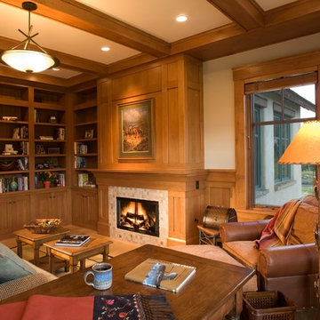 Study or Guest Room with Fireplace