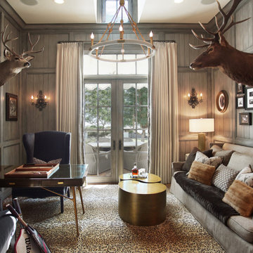Stylish Manor - Home Office/Library www.hryanstudio.com