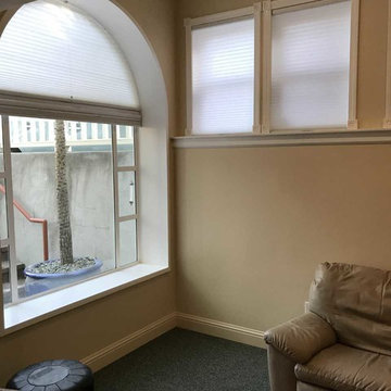 Sunset Movable Cellular Shade for Arched Window