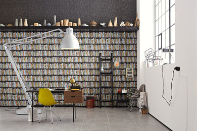 トロントにあるコンテンポラリースタイルのおしゃれなホームオフィス・書斎の写真