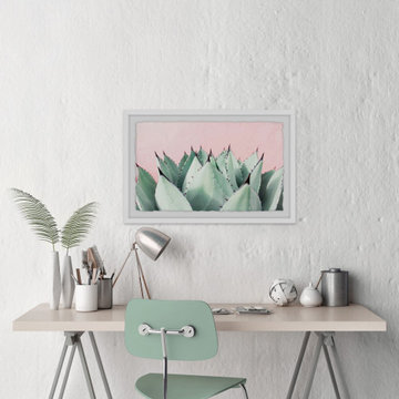 "Sweet Succulents" Framed Painting Print