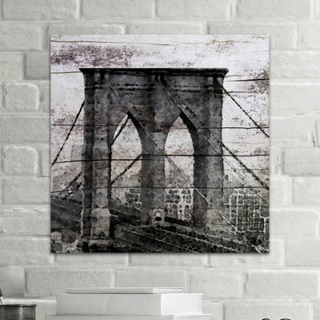 "The Brooklyn Bridge" Painting Print on Wrapped Canvas