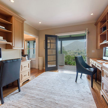 The spacious office that opens onto the back porch!