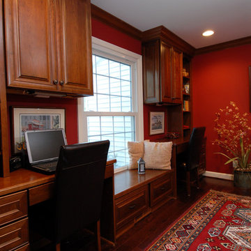 Traditional Study & Powder Room