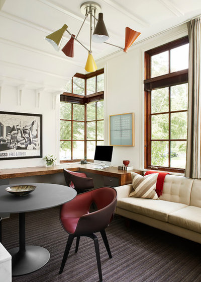 Transitional Home Office by Morgante Wilson Architects