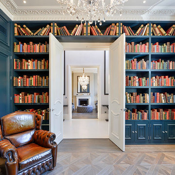 Transitional Home Office & Library