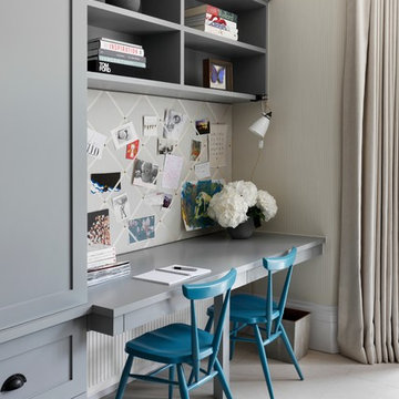 Transitional Home Office & Library