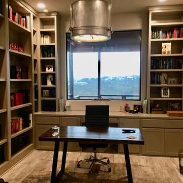 Transitional/Industrial Home office