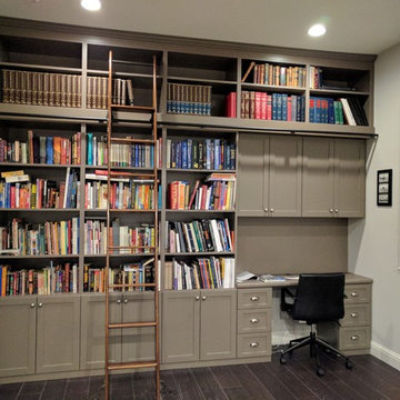 Transitional Library with Ladder