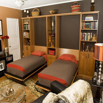 Two Twin Wall Beds In Home Office
