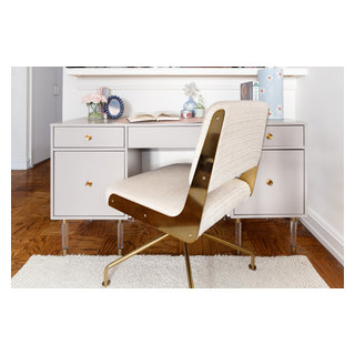 UES Living Room - Modern - Home Office - New York - by DesignbyRuchi