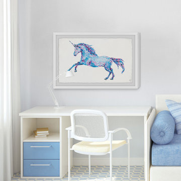"Unicorn Magic Dust" Framed Painting Print