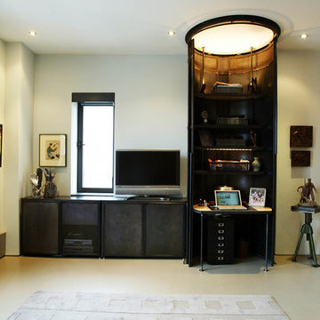 View of Custom Home Office (open)