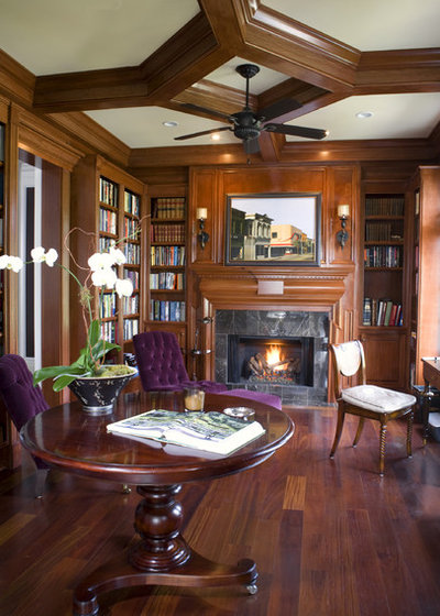 Traditional Home Office by Max Crosby Construction