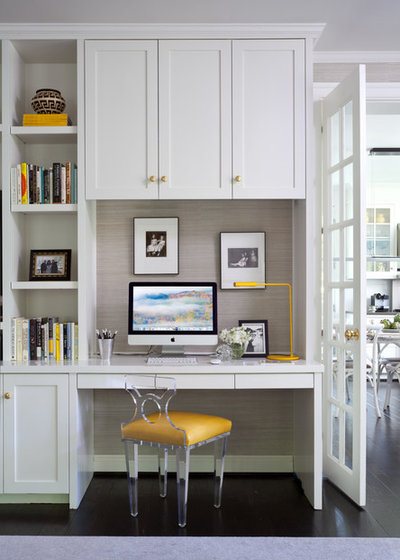 Fusion Home Office & Library by Julia Overton Interiors
