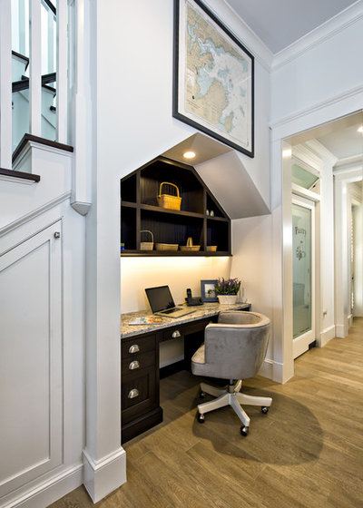 American Traditional Home Office by Distinctive Kitchen Interiors
