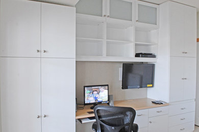 White Built In Office Space